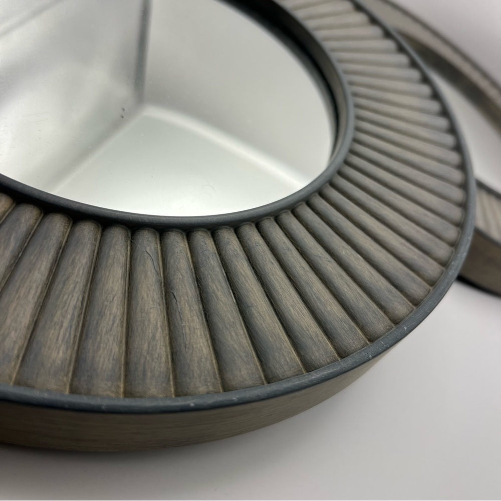 Round Gray Wall Decor Mirrors Set - Picture 5 of 7
